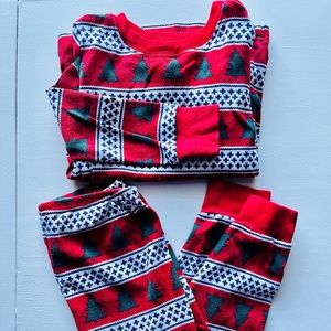 Janie and Jack Christmas Tree Pajamas Fair Isle Boy/Girl